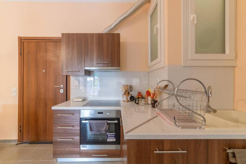 Bright Newly Renovated Apt Near Beach & Center+Ac Anemomylos Exterior foto