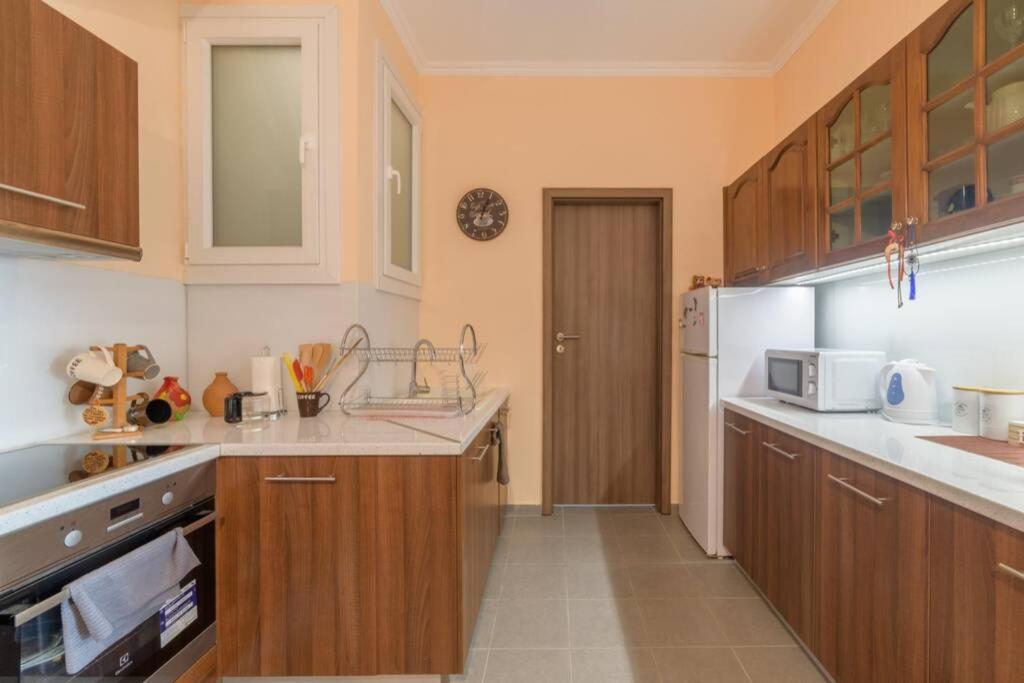 Bright Newly Renovated Apt Near Beach & Center+Ac Anemomylos Exterior foto